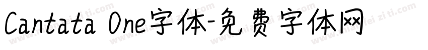 Cantata One字体字体转换